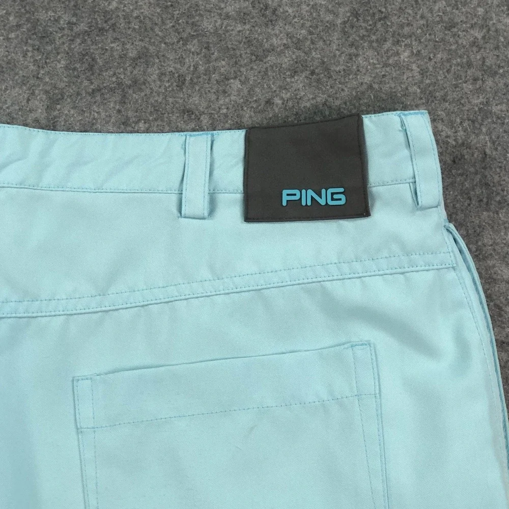 PING Mens Golf Shorts 36 Light Blue SensorCool Performance Breathable Active